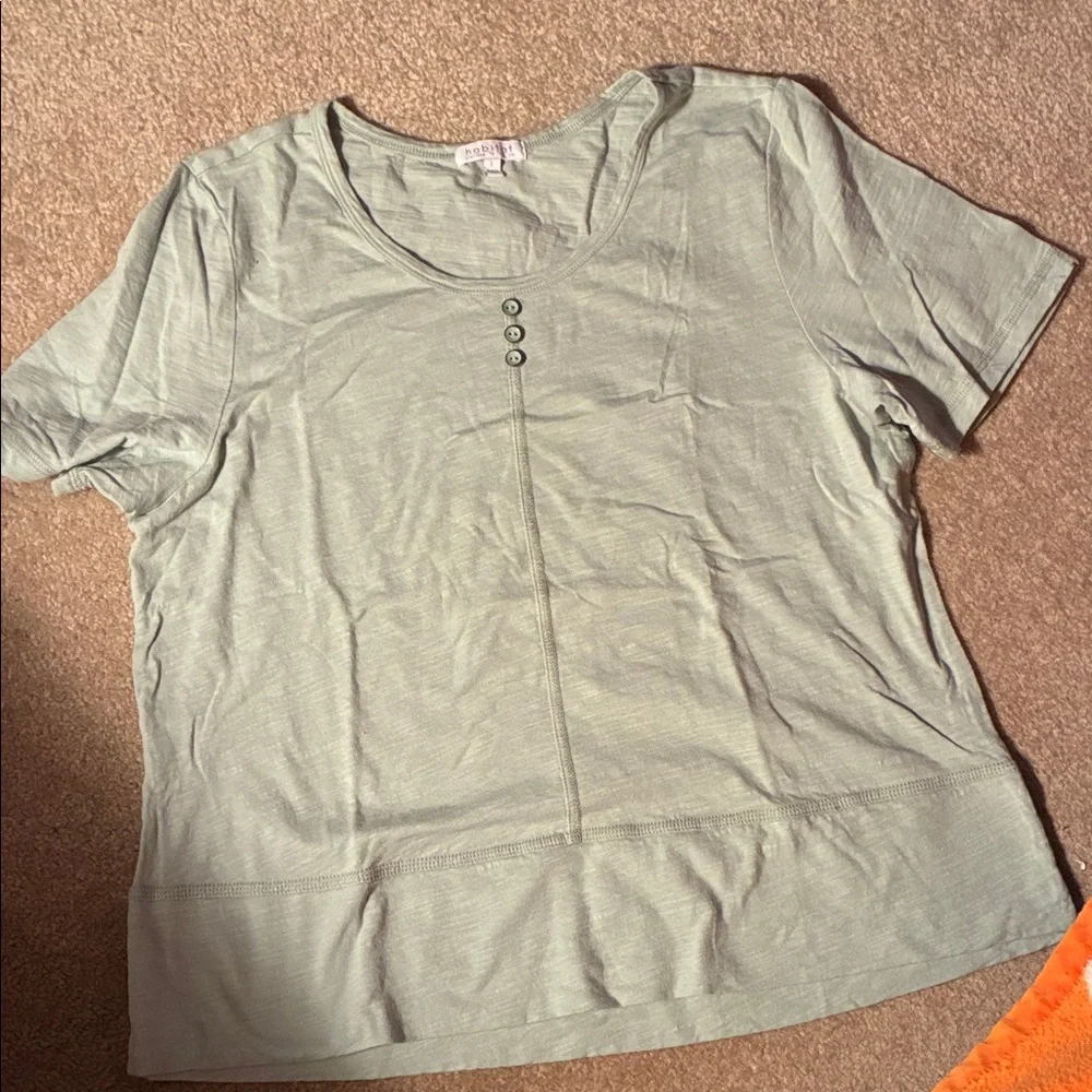 Habitat Sage Green Short Sleeve Tee - Picture 1 of 3